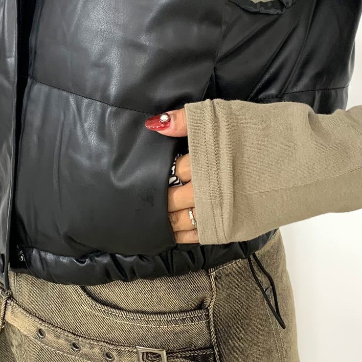 合成皮革中綿ベスト | non-hedge  | 詳細画像13 