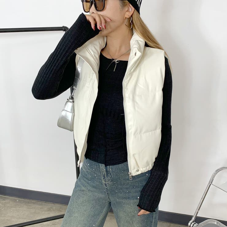 合成皮革中綿ベスト | non-hedge  | 詳細画像17 