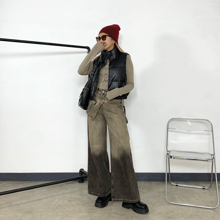 合成皮革中綿ベスト | non-hedge  | 詳細画像2 