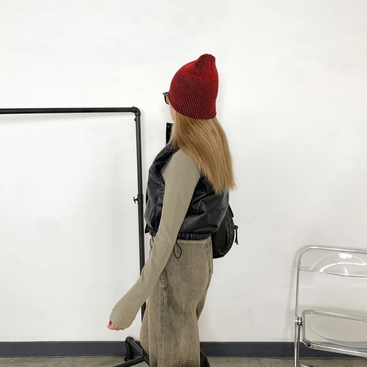 合成皮革中綿ベスト | non-hedge  | 詳細画像5 