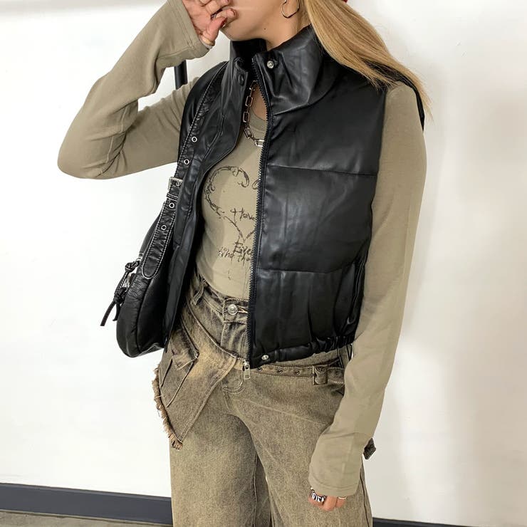 合成皮革中綿ベスト | non-hedge  | 詳細画像8 