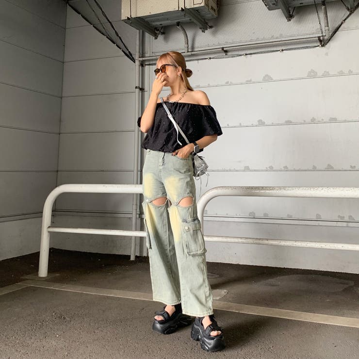 ストーンオフショルプルオーバー | non-hedge  | 詳細画像6