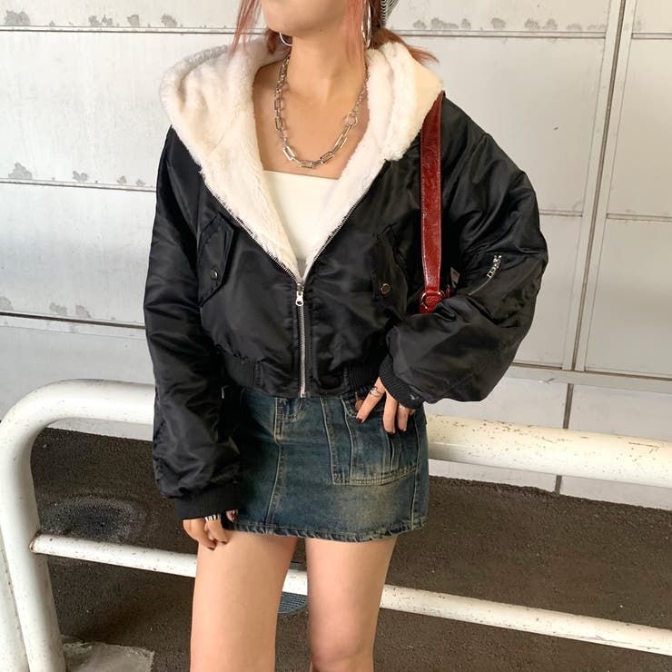 ブラック | リバーシブルショートMA1 | non-hedge 