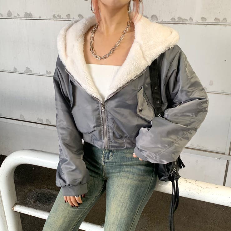 グレー | リバーシブルショートMA1 | non-hedge 