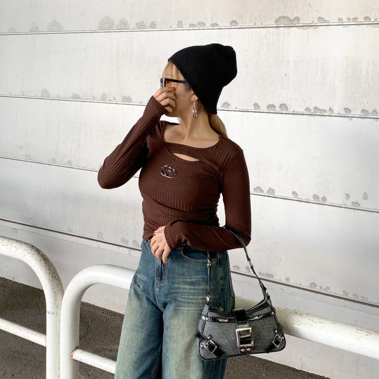 シルバーロゴサイドドロストトップス | non-hedge  | 詳細画像12