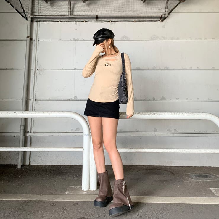 シルバーロゴサイドドロストトップス | non-hedge  | 詳細画像1