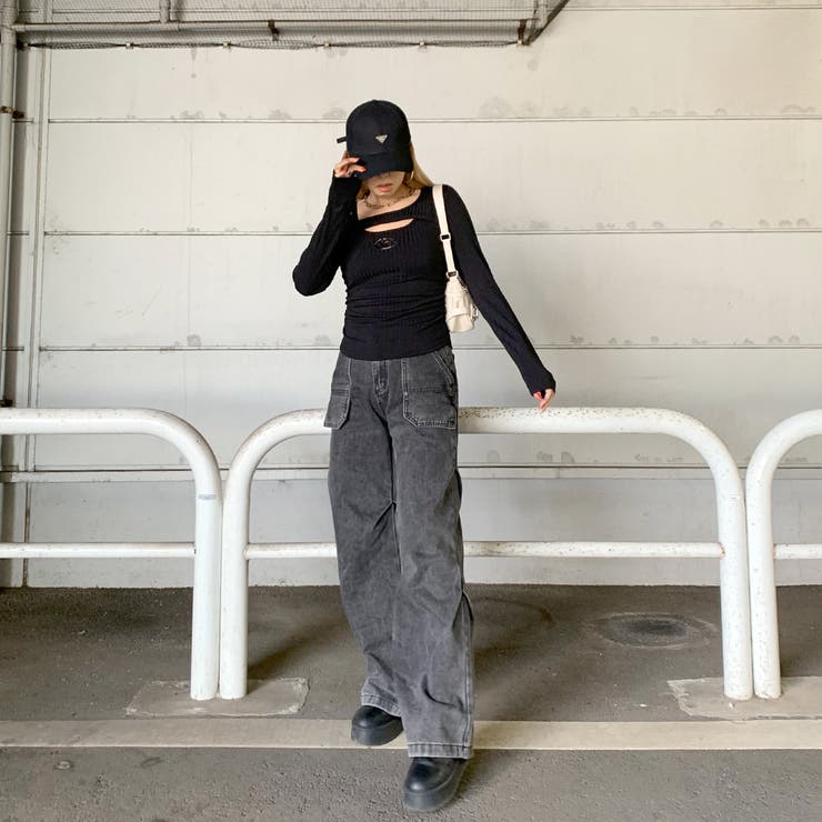 シルバーロゴサイドドロストトップス | non-hedge  | 詳細画像7