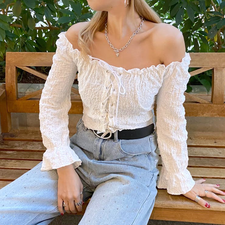 フクレジャガードスピンドルトップス | non-hedge  | 詳細画像1 