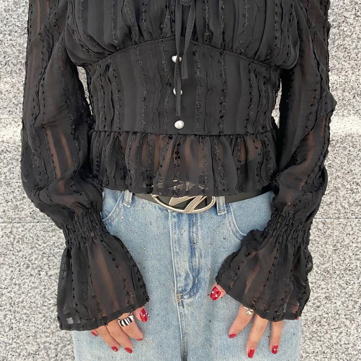 シフォンスクエアトップス | non-hedge  | 詳細画像14 