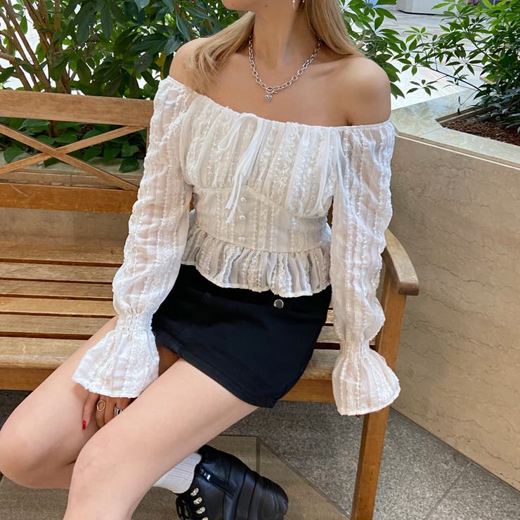 シフォンスクエアトップス | non-hedge  | 詳細画像4 