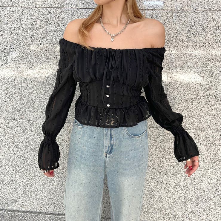 ブラック | シフォンスクエアトップス | non-hedge 