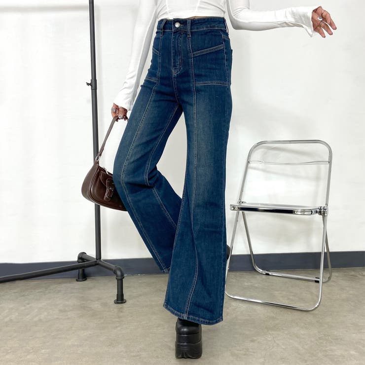 パンツ デニム ワイドパンツ フレア マキシ 切替 ハイウエスト 楽天市場】パンツ ロングパンツ デニムパンツ デニム ハイ