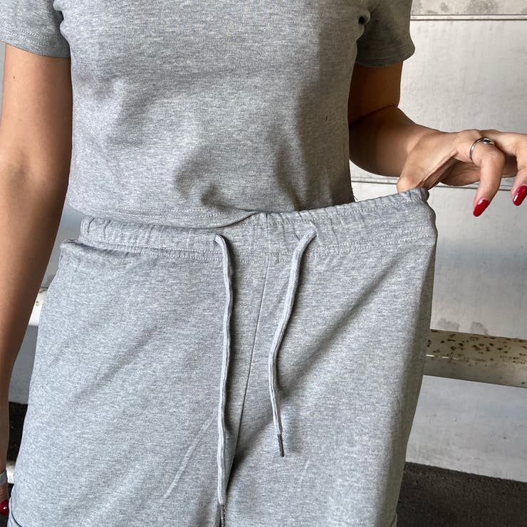 シルバープレートTシャツ・カーゴパンツセットアップ[品番
