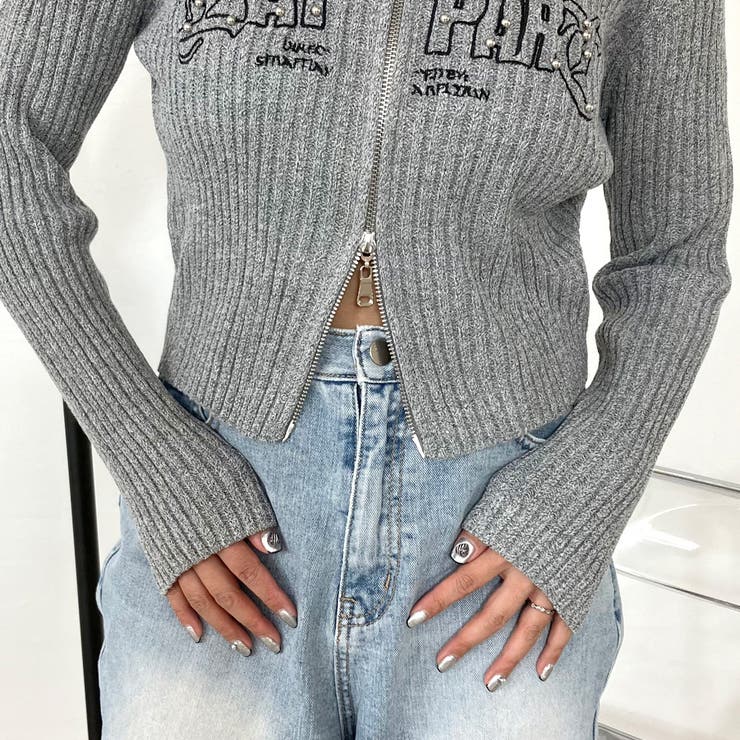 ロゴリブZIPトップス[品番：NHGW0005379]｜non-hedge （ノンヘッジ）の