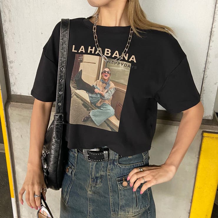 ブラック | 転写ゆるTシャツ | non-hedge 