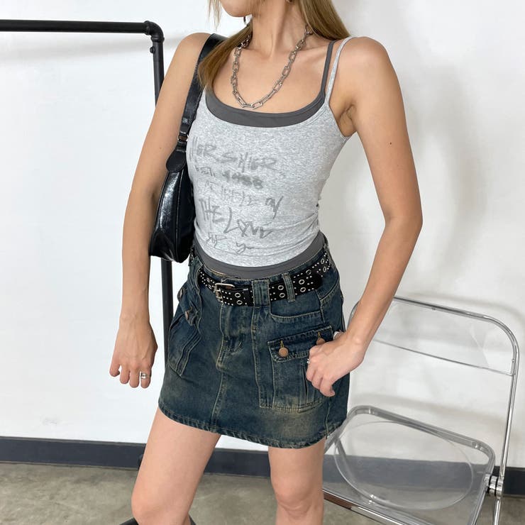 アンサンブル風ロゴタンクトップ | non-hedge  | 詳細画像12 