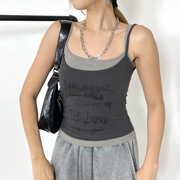 アンサンブル風ロゴタンクトップ | non-hedge  | 詳細画像19 