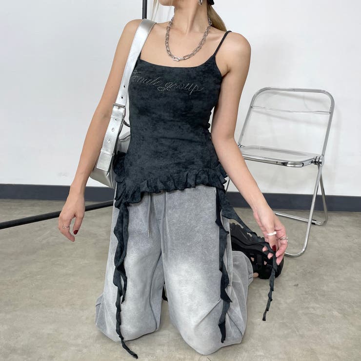 チャコール | ストーンロゴアシメトップス | non-hedge 