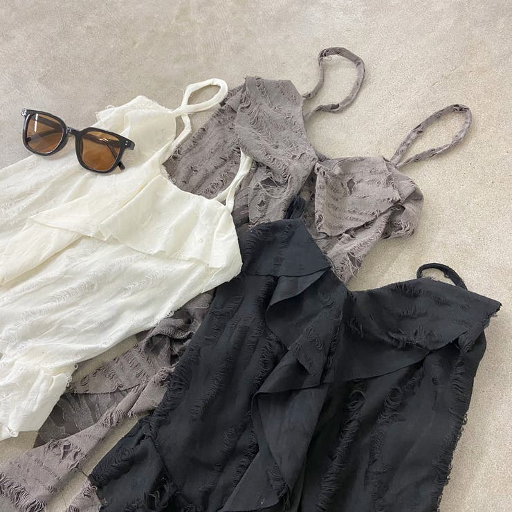 ダメージフリルアシメキャミソール | non-hedge  | 詳細画像25 