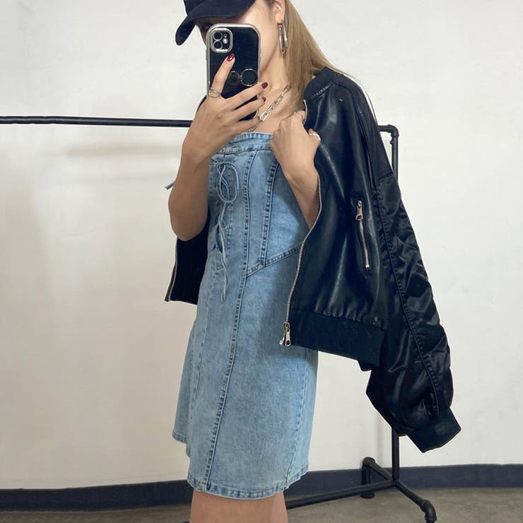 デニムスピンドルキャミワンピース | non-hedge  | 詳細画像18 