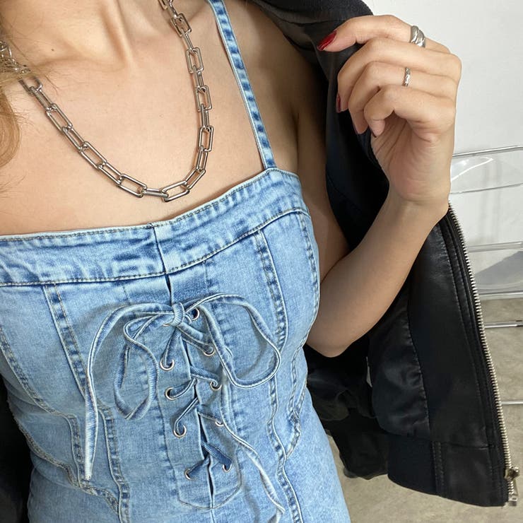 デニムスピンドルキャミワンピース | non-hedge  | 詳細画像19 