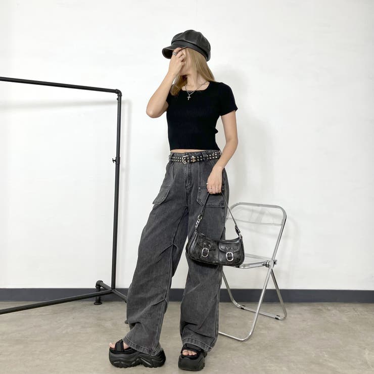 スクエアリブニットT | non-hedge  | 詳細画像14 