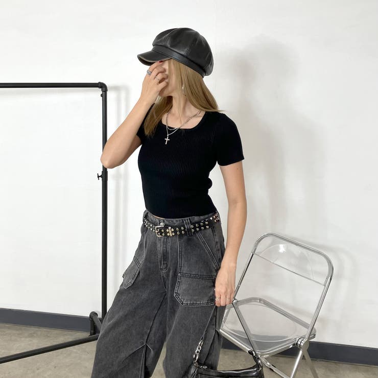 スクエアリブニットT | non-hedge  | 詳細画像15 