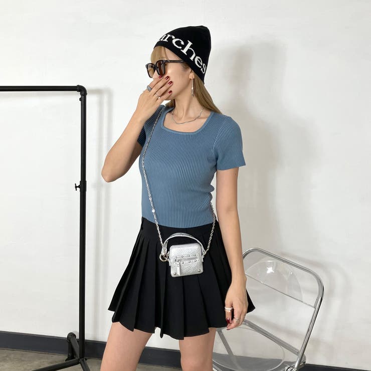 スクエアリブニットT | non-hedge  | 詳細画像17 