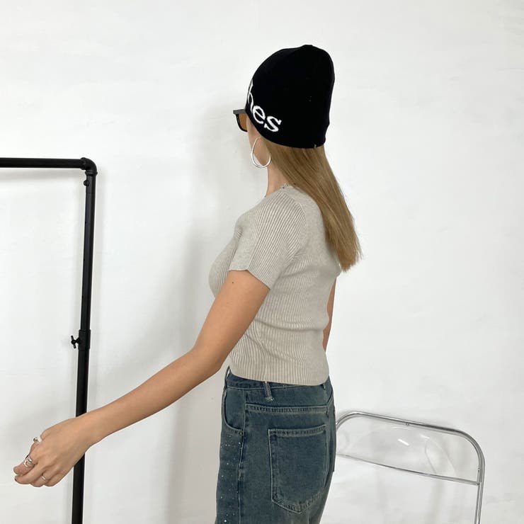 スクエアリブニットT | non-hedge  | 詳細画像3 