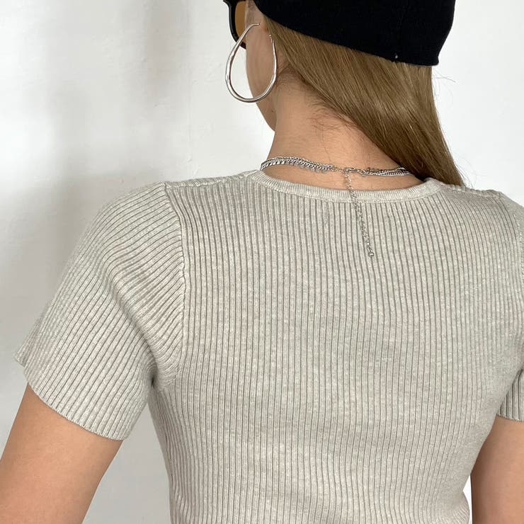 スクエアリブニットT | non-hedge  | 詳細画像6 