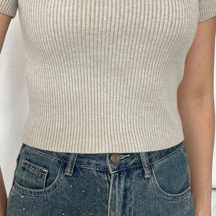 スクエアリブニットT | non-hedge  | 詳細画像8 