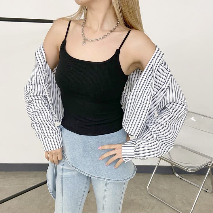 ブラック | リブキャミソール | non-hedge 