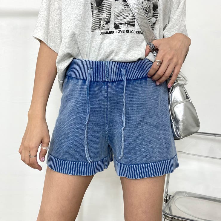 ブリーチニットショートパンツ[品番：NHGW0005722]｜non-hedge