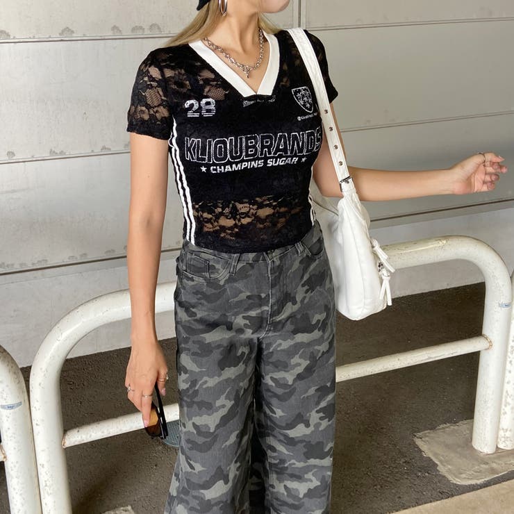 レースロゴショートTシャツ | non-hedge  | 詳細画像17 