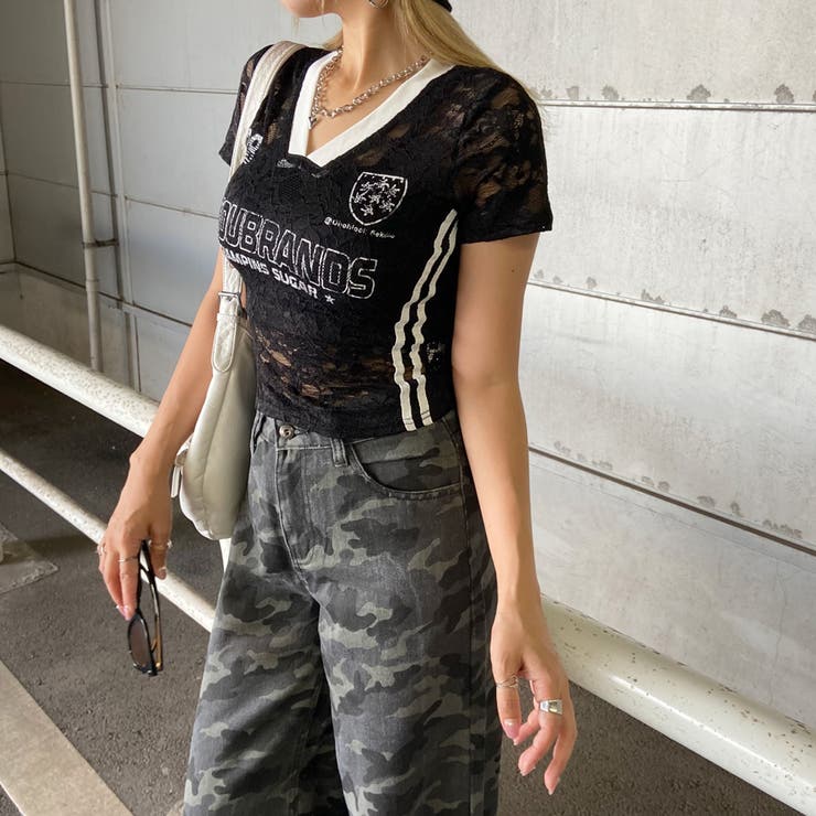 レースロゴショートTシャツ | non-hedge  | 詳細画像20 