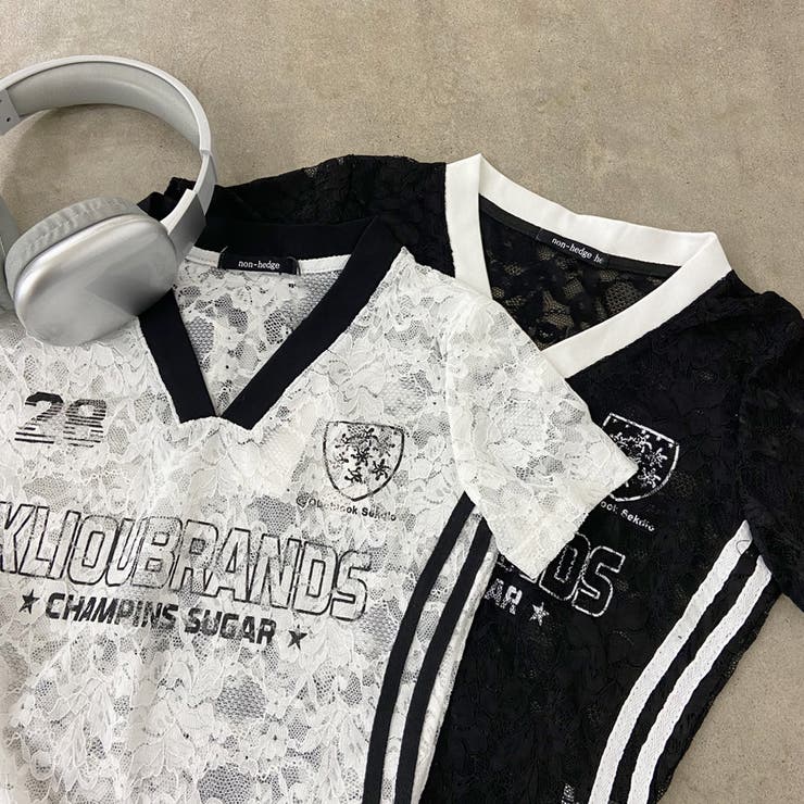 レースロゴショートTシャツ | non-hedge  | 詳細画像26 