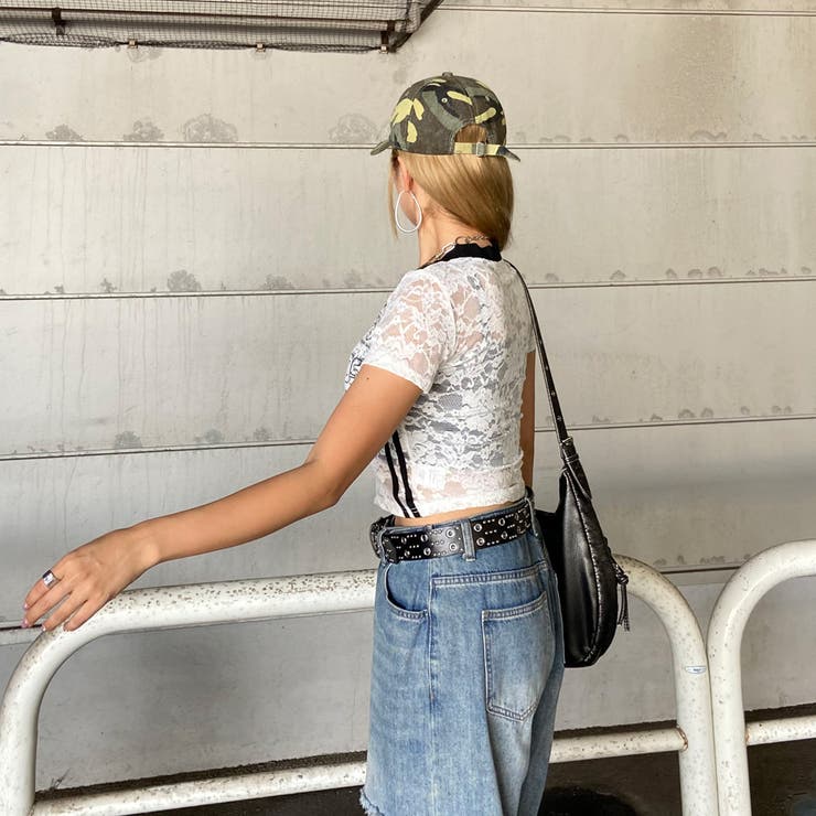 レースロゴショートTシャツ | non-hedge  | 詳細画像4 