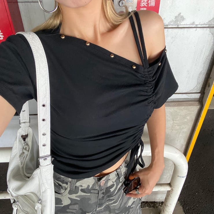 リベットワンショルダートップス | non-hedge  | 詳細画像9 