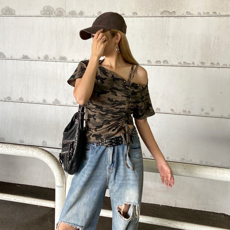 リベットワンショルダートップス | non-hedge  | 詳細画像11 