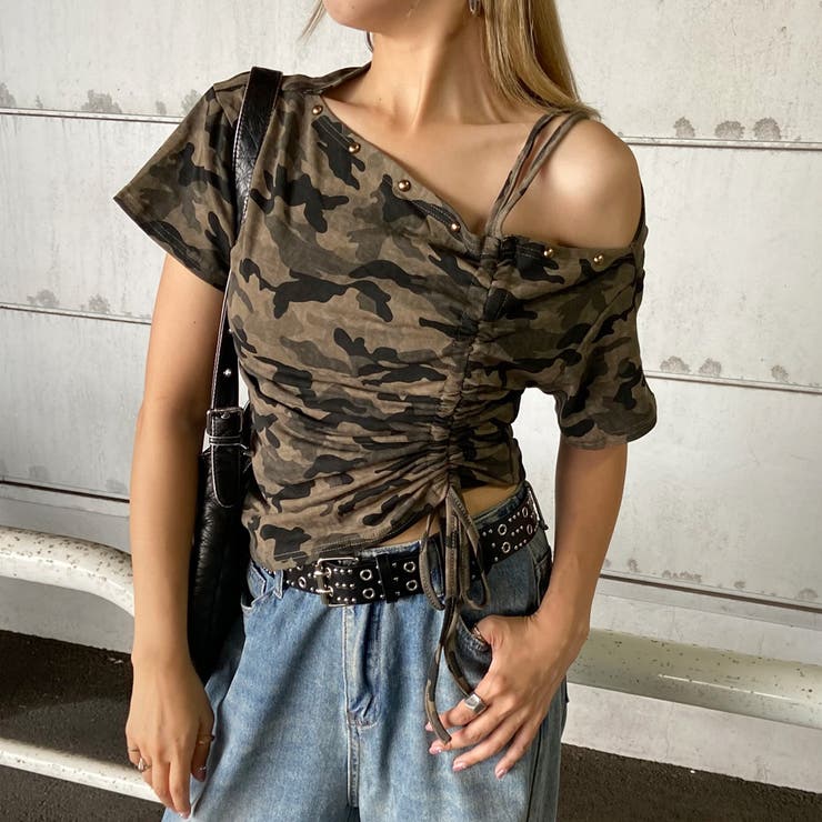 リベットワンショルダートップス | non-hedge  | 詳細画像13 