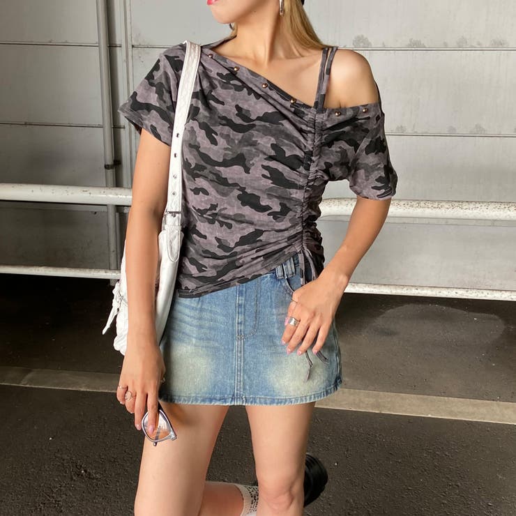 リベットワンショルダートップス | non-hedge  | 詳細画像19 