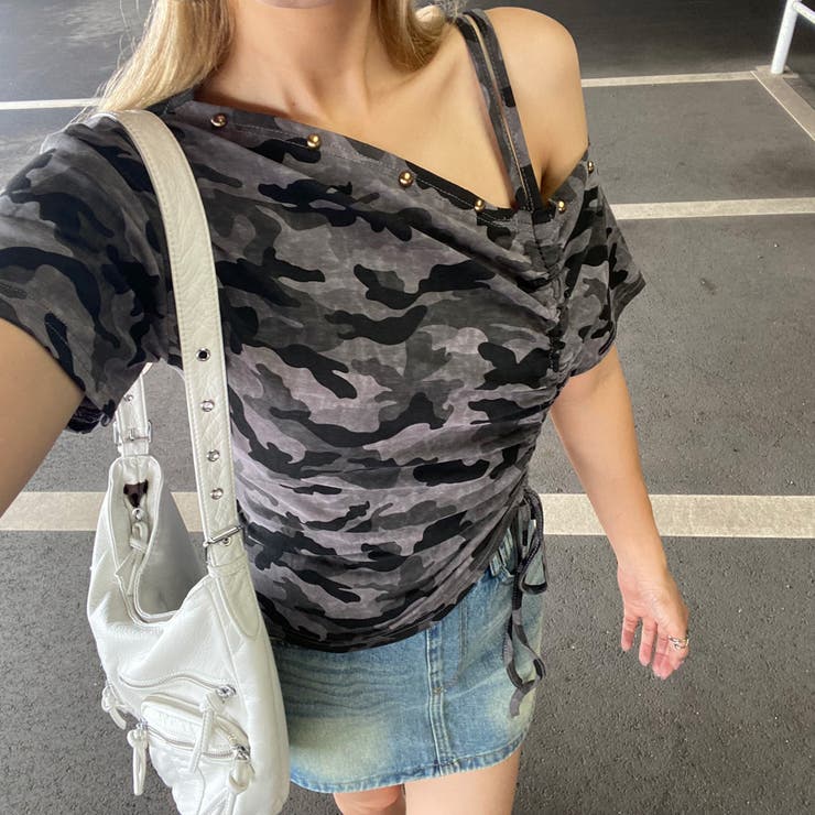 リベットワンショルダートップス | non-hedge  | 詳細画像21 