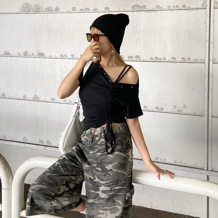 リベットワンショルダートップス | non-hedge  | 詳細画像7 