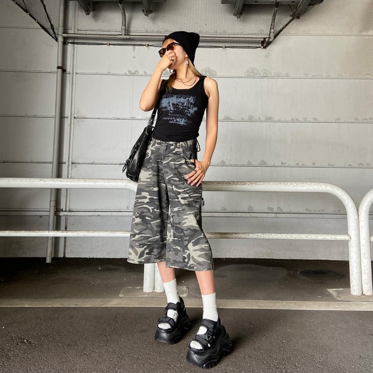 迷彩ハーフパンツ[品番：NHGW0005872]｜non-hedge （ノンヘッジ