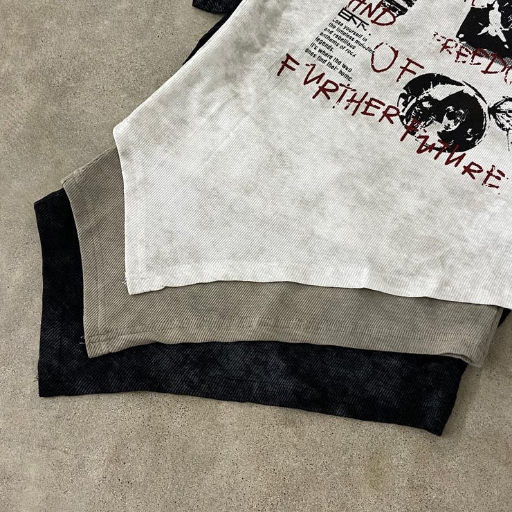 ロックプリントイレヘムリブトップス | non-hedge  | 詳細画像26 