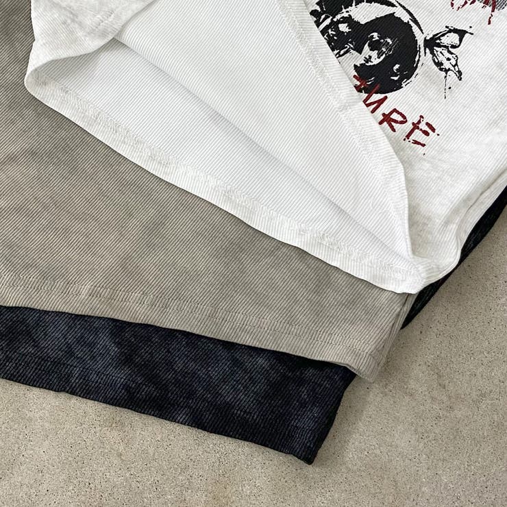 ロックプリントイレヘムリブトップス | non-hedge  | 詳細画像27 