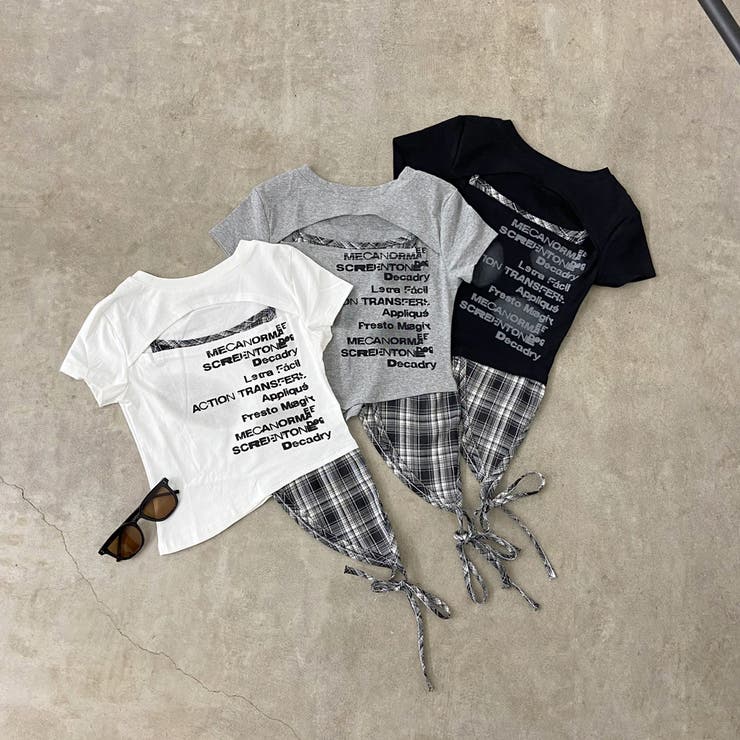 カットワークチェックイレヘムトップス | non-hedge  | 詳細画像22 