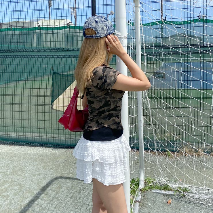 迷彩アンサンブル風プレートロゴトップス | non-hedge  | 詳細画像6 