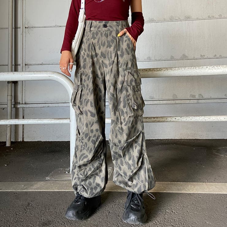 ヒョウ柄ワイドパンツ | non-hedge  | 詳細画像10 