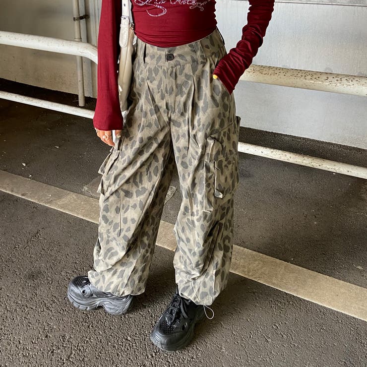 ヒョウ柄ワイドパンツ | non-hedge  | 詳細画像13 